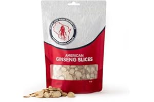 DAIRYLAND MANAGEMENT LLC Dairyland American Ginseng Slices - 4 oz Pack Wisconsin Ginseng Slices – Certified Something Special from Wisconsin - Non-GMO, Gluten Free Sliced Root - Herbal Supplement in Soup, Tea, Congee