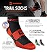 MudGear Quarter Crew Trail Socks, Blister-Resistant, Sweat-Resistant & Quick-Drying, Cushioned Footbed, Made in USA, 2-Pack