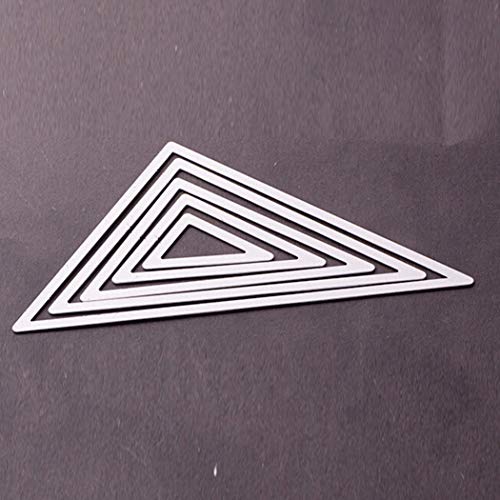 Metal Cutting Dies Stencil Template Mould for DIY Scrapbook Album Paper Card Decorative Craft Embossing Die Cuts (Triangle)