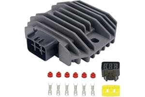 JSMANCAVE Voltage Regulator Rectifier Fits for Yamaha YZF R6 06-12 XVS 125 200 650 1100 RHINO 450 660 KODIAK 400 450 GRIZZLY 350 BT1100 WR250R RAPTOR 700 TMAX XP500 XV1600 5BN-81960-00-00 5BN819600000 SH650D-11