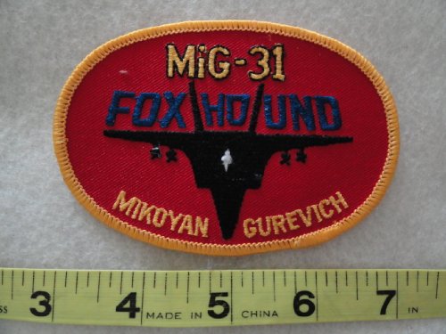 MiG 31 Fox Hound Jet Fighter Patch