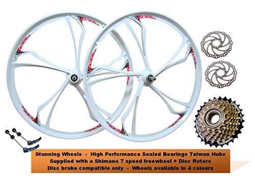 26 rear mountain bike wheel disc compatible