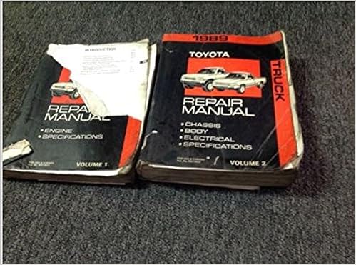 1989 Toyota Pickup Truck Repair Shop Manual Original Set Toyota Amazon Com Books