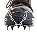Vdealen 2 PCS 12 Teeth Claws Crampons Non-slip Shoes Cover With Stainless Steel Chain Outdoor Ski Ice Snow Hiking Climbing Dig Into Variety Types Of Terrain Ice, Packed Snow, Wet Rocks, Concrete