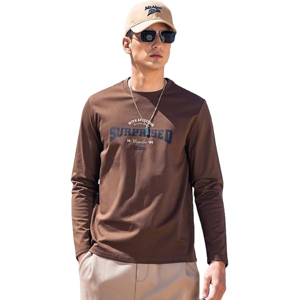 Tシャツ・カットソー IONSEOUL Uber Stripe Henley Neck Long Sleeve T-Shirt 4JH514 NJNJGO Men's Henley T Shirt Basic 4-Button Long Sleeve