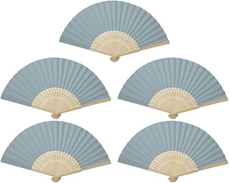 Amazon Co Jp 5個入り 紙扇子 絵画扇子 折りたたみ式 白無地 絵や文字を描く 手作り 落書き Diy 扇子 描画ファン パーティー 装飾 カラフル 工芸 ハンドファン 行事 ブルー ホーム キッチン