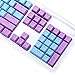 Coersd Translucent Double Shot PBT 104 KeyCaps Backlit for Cherry MX Keyboard Switch keycaps (B)