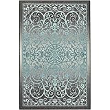 Maples Rugs Pelham Vintage Area Rugs for Living Room & Bedroom [Made in USA], 7 x 10, Grey/Blue