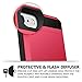 Vofolen Case Shell Shockproof Rubber Bumper Case Anti-Scratches Hard Cover Red