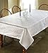 Violet Linen European Damask Design Tablecloth White 60