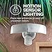 Home Zone ES00618G Mark 3 LED Outdoor Flood Security Light with Motion Sensor, 2500 Lumens, 35 Watts, White
