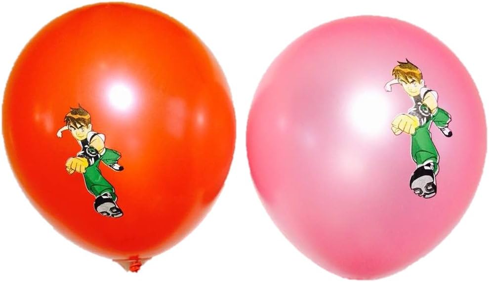 HK balloons® Cartoon Characters Toy Balloons - (Pack of 10) (Ben-10)
