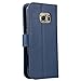 Galaxy S7 Case, Abacus24-7® Samsung Galaxy S7 Wallet Case, Leather Flip Cover and Stand for Samsung S7 Phone, Blue