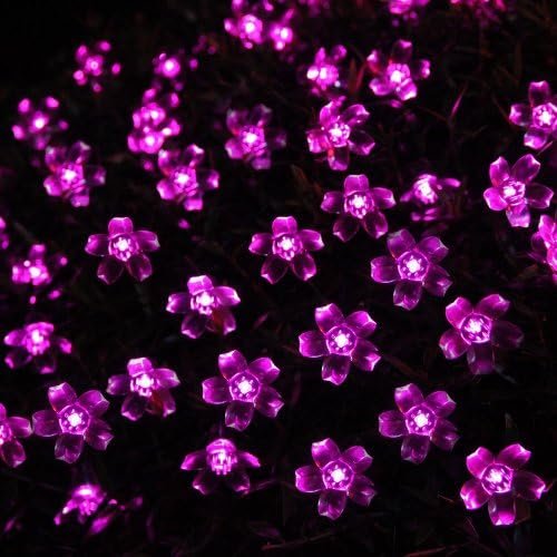 Katop 33.3 Ft/ 10m 80 LED Super Bright Waterproof Colorful Color Changing Cherry Led Blossom/led Strip Light Kit with 8 Controllable Modes for Holidays, Parties, Gardens, Wedding and Other Decorations (Pink)