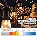 Newhouse Lighting Outdoor String Lights with Hanging Sockets Weatherproof Technology Heavy Duty 48-foot Cord 18 Lights Bulbs Included (1 Free Replacement), Black