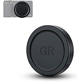 JJC Aluminum Lens Cap Cover Protector for Ricoh GR IIIx GR IIIx HDF GR3x HDF GR III GR III HDF GR3 HDF GR II GR2 with Soft EV