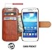 Galaxy S4 mini Case Wallet,Mulbess [Layered Dandy][Vintage Series][Coffee Brown] - [Ultra Slim] [Wallet Case] - Leather Flip Cover With Credit Card Slot for Samsung Galaxy S4 mini GT-I9190