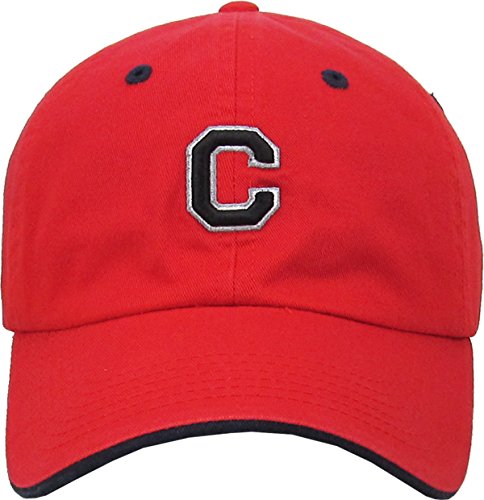 KPA-1463 RED C Letter AZ Red Alphabet Baseball Cap Dad Hat Polo Cap Adjustable Unisex Cotton One Size
