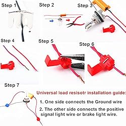 Alla Lighting 2pcs 50W 6ohm Load Resistors - Fix