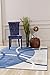 Persian-Rugs 3895 Blue Swirls 7'10 x 10'6 Modern Abstract Area Rug Carpet