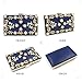 Milisente Women Clutches Pearls Evening Bag Clutch Purse Bags (Navy Blue)