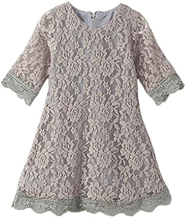 Flower Girl Lace Dress Country Dresses Sleeves 1-6 7-16