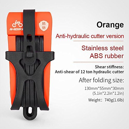 Shoptourismkit Anti theft Bicycle Lock Anti-shear of 12 ton Hydraulic Cutter Bike Lock Motorcycle Lock Electric Bicycle Part Chain Lock