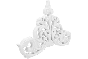 GAROZATION European Style White Unpainted Ceiling Medallion Onlay for Light Fixture Split Ceiling Applique