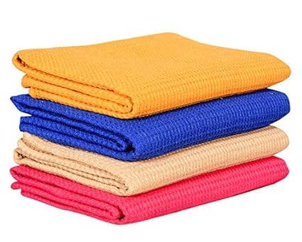 COMFORT WEAVE Cotton Bath Towels 30 X 60 4 Piece- Multicolour