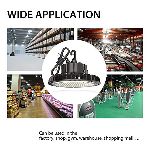 HYPERLITE LED UFO High Bay Lights 100W 14,000LM (140lm/w) 5000K 110V