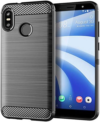 HTC U12 Life Case, Sucnakp TPU Shock Absorption Technology Raised Bezels Protective Case Cover for HTC U12 Life (TPU Gray)