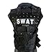 MetalTac Airsoft Tactical Vest Modular Style SWAT Vest [VS01] - Comes with Multiple Pockets & removealbe pouches, Neck Cushion for Paintball & Airsoft Gear in Black with MetalTac Warranty + Tech Support