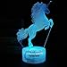 YODAFOOR Unicorn Night Light Lamp, Unicorn Toy Gifts for Boys Girl Teen Kids, Bedroom Table Decor Light, 16 Color Remote Lamp Smart Touch