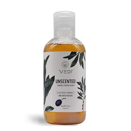 Vedi Unscented Liquid Castile Soap (200Ml)