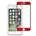 Lexvss Red iphone Screen Protector,3D Full Cover Bubble-Free No Warp,for iPhone7 [1 - Pack] …