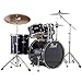 Pearl EXX725S/C 5-Piece Export New Fusion Drum Set with Hardware - Jet Black