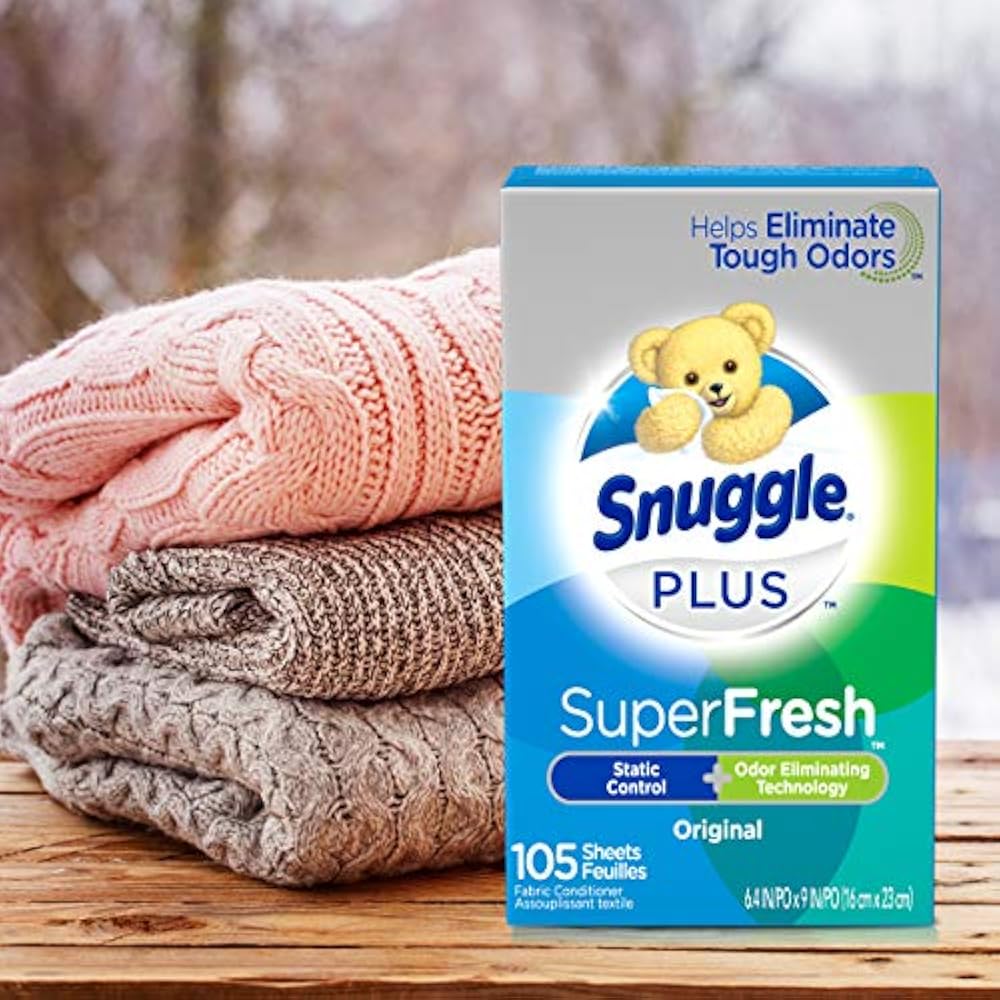Plus Super Fresh Fabric Softener Dryer Sheets With Static Control And