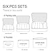 7 Set Packing Cube System, 3 Travel Cubes, 3 Pouches, 1 Shoe Bag, Travel Luggage Organizer