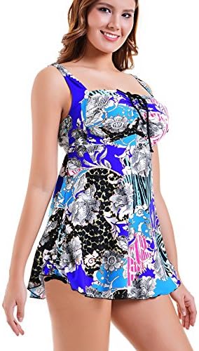 SUBOCA Women's Plus Size Swimsuit Tankini Tops Maternity Bathing Suit Swimming Shirt 5XL