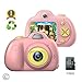 Kids Camera for Girls or Boys - Anti-Drop Kid Digital Camera with Soft Silicone Shell and 8 Mega Pixel Dual Lens 2.0 inch HD Screen with Mic, Great Gift for 4-8 Year Old Girls (32G TF Card includ)