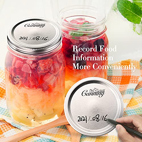 Canning Lids 100 Count, Regular Mouth Mason Jar Lids for Ball, Kerr