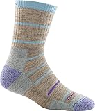 Darn Tough Summit Stripe Micro Crew Cushion Sock - Women's Pebbles Medium DISCONTINUED