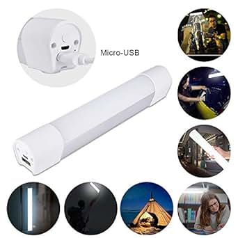 PALO Lámpara de tubo magnético de luz LED portátil, batería recargable