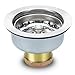 Kitchen Sink Strainer Stopper - Stainless Steel Spring Clip Kitchen Sink Drain Strainer And Stopper (Sink Drain Assembly) primary