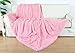 CaliTime Super Soft Blanket Throw, Modern Cozy Plush Warm Faux Fur 60 X 80 Inches, Baby Pink