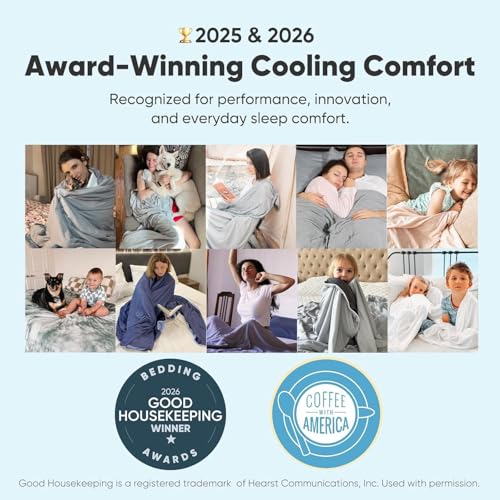 Elegear Revolutionary Cooling Comforter King, Japanese Q-Max>0.5 Arc-Chill Cooling Comforter Blanket for Hot Sleepers, Summer V-Shaped Precision Lightweight Ice Cold Blanket for Night Sweats Sleeping