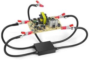 NEWACALOX Helping Hands Soldering Clamp,No Hands Soldering Wire Clip Holder,5 Soldering Arms Wire Welding Clamps for Automobile Maintenance Repairing,Great for In Field Soldering