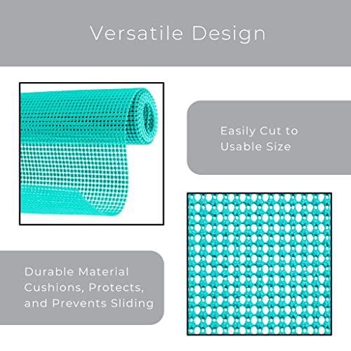 Smart Design Classic Grip Shelf Liner 18 in x 5 Ft NonAdhesive Home Organization Shelf