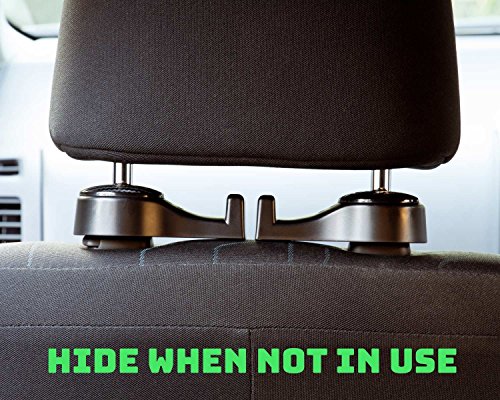 Headrest Hooks - Mai Poetry Premium Car Seat Hangers Holders for Purse Bag with Locker