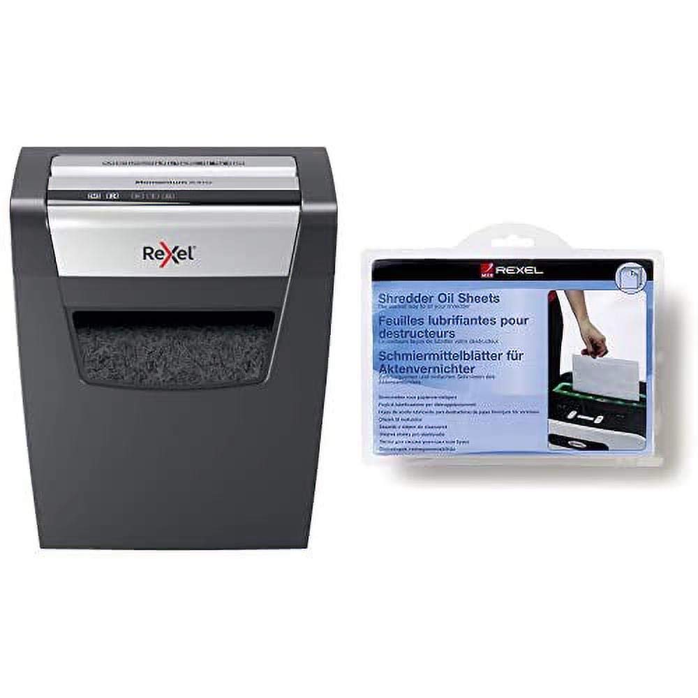 Rexel Momentum X410 Cross Cut Paper Shredder with Shredder Maintenance Bundle